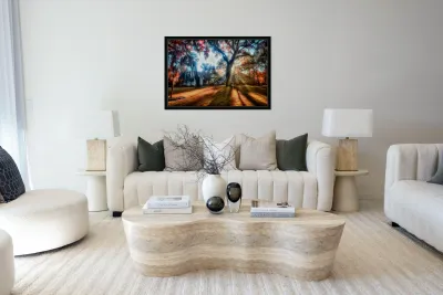 Spiritual Splendor: A Churchyard Sunset on Saint Simons Island Reproduction