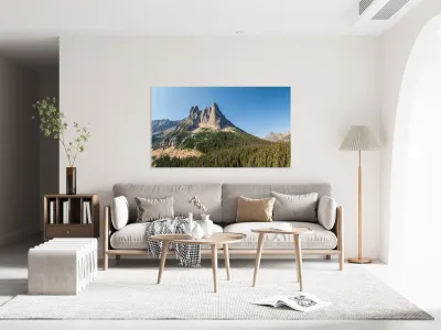 View of the North Cascades Highway looking towards the Washingto Reproduction
