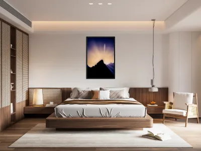 Divine Summit   Grand Teton Sunset Reproduction