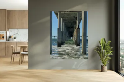 The pier at Ocean Beach San Diego - color Reproduction