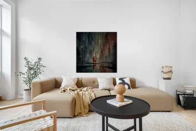 Crimson in the Rain Reproduction