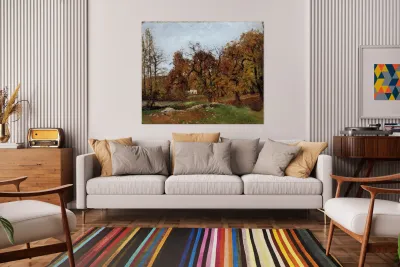 Autumn Landscape near Pontoise 1872 Camille P Reproduction