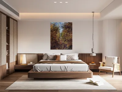 A Path in the Woods Pontoise 1879 Camille Pissaro Reproduction