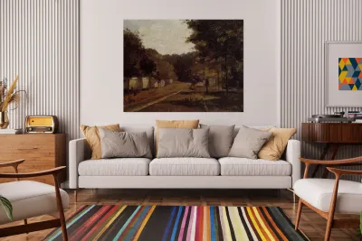 Landscape Varenne Saint Hilaire 1865 Camille Pissarro Reproduction