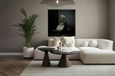 The Girl by the Wall Reproduction