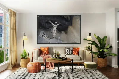 Passion Façade La Sagrada Família Temple Expiatori de la Sagrada Família Barcelona Spain Reproduction