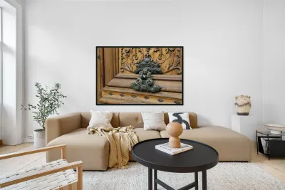 Door Knocker. Place des Martyrs de la Resistance. Aix-en-Provence. France Reproduction