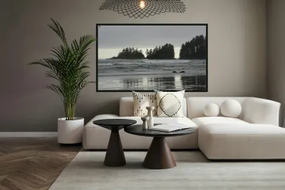 Waves crashing on Florencia Beach Pacific Rim National Park Reproduction