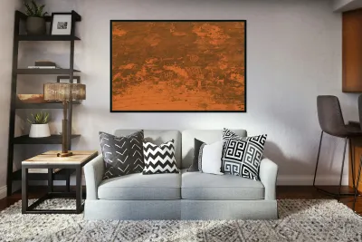 Petroglyphs near Atlatl Rock Valley of Fire State Park Nevada USA Reproduction