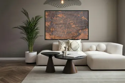 Petroglyphs in Valley of Fire State Park Nevada USA Reproduction