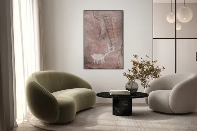 Petroglyphs in Valley of Fire State Park Nevada USA Reproduction