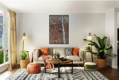 Ancient petroglyphs showcasing animal figures and geometric designs Crane Petroglyph Site Verde Valley Arizona Reproduction