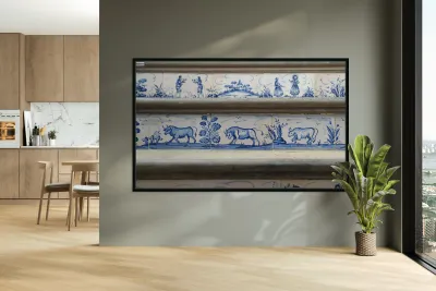 Ceramic tile stairs Plaza de Toros Bullring  Ronda Málaga Andalusia Spain Reproduction