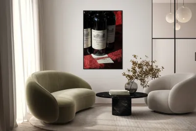 Red Wine Chateau La Borderie Thursday Market Boulevard Saint Germain Paris Île de France France Reproduction