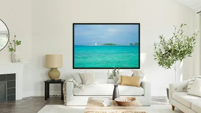 Beacon of the Bahamian Blue Reproduction