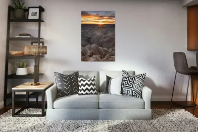 Badlands Sunrise Reproduction