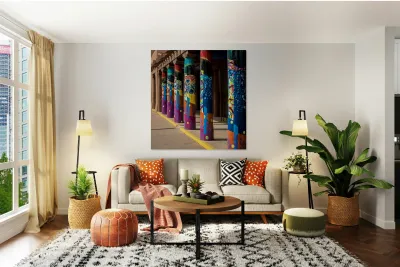 Vibrant Santa Fe Reproduction