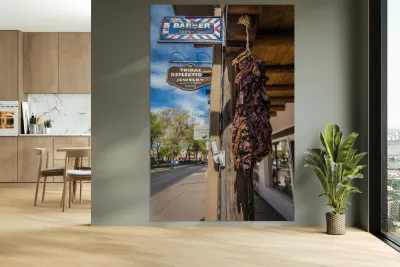 Sante Fe New Mexico Shops Reproduction