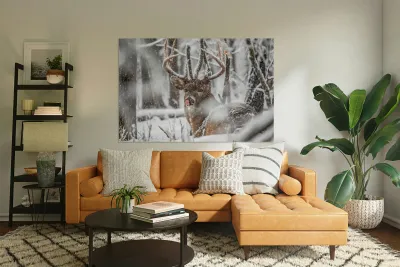 Buck Snowy Day Reproduction