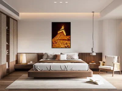 Tokyo Tower at Night Reproduction