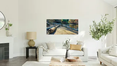 Along The Lake Reproduction