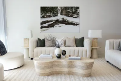 Winter Canyon on River Reproduction