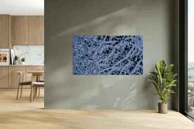 Aerial Icy Lake Superior Abstract Reproduction