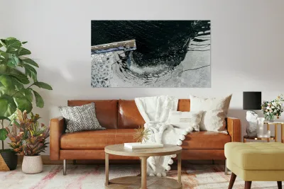 Grand Marais Winter Harbor Lighthouse Reproduction