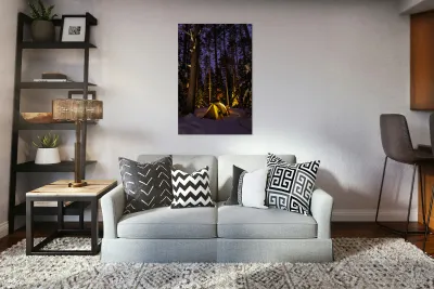 Minnesota Northwoods Winter Camping Reproduction