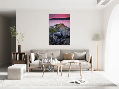 Grand Marais Minnesota Harbor Sunset Reproduction