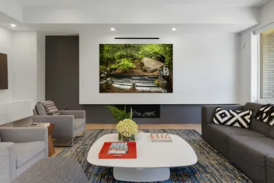 Car with Boulder in Nature Reproduction