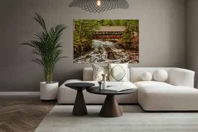 A Bridge Over the Mighty Amnicon River Reproduction