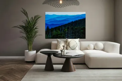 Blue Hour Over the Smoky Mountains Reproduction