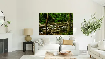 Smoky Mountain Stream Tennessee Reproduction