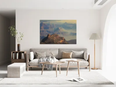 Grand Canyon Foggy Sunrise Reproduction