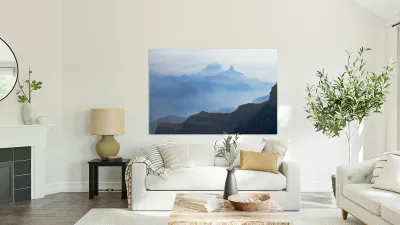 Blue Morning over the Grand Canyon Reproduction