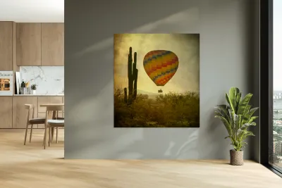 Desert Ascension Fine Art Hot Air Balloon Reproduction