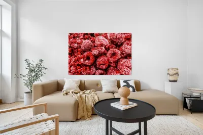 Frozen Raspberries Reproduction