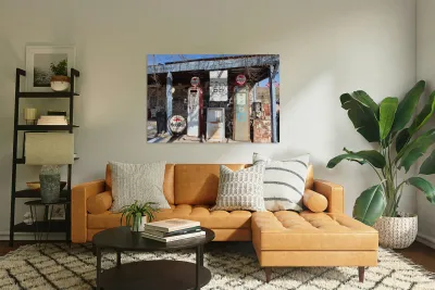 Mobil Oil at Hackberry Route 66 Reproduction