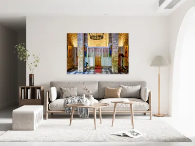 Visit to agios eleftherios orthodox church in athens greece Reproduction