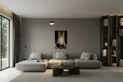 People walk around the National Archaeological Museum in Athens  Reproduction