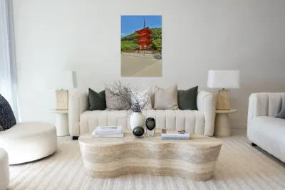 Visit to koyasu pagoda at kiyomizu dera temple in kyoto japan Reproduction