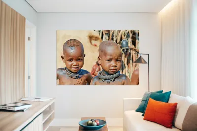 Children in himba village of kunene region namibia Reproduction