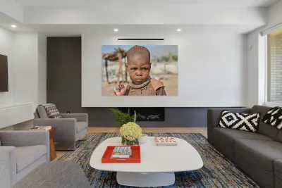 Portrait of a child from Himba Village in Kunene Region of Namib Reproduction
