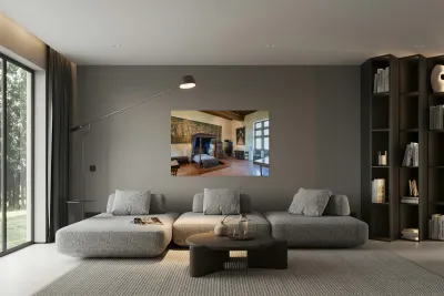 Exploring the interior of Chateau de Chaumont sur Loire in Franc Reproduction