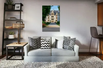 Chateau dAzay le Rideau in the Loire Valley France during the  Reproduction