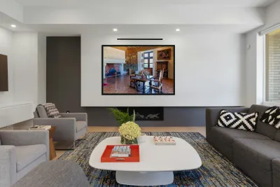 Interior of Chateau de Chenonceau in France with furniture and d Reproduction