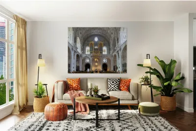 Visit to st. michael church in munich bavaria germany Reproduction