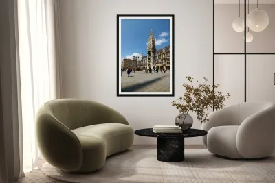 Explore marienplatz and the rathaus in munich germany Reproduction