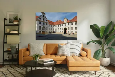 Visit to benediktinerkloster st. mang in fussen on romantic road Reproduction